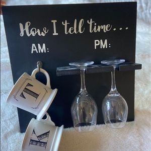 Cute “how I tell time” hanging decor
